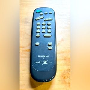 Concierge by Zenith Original TV Remote Control SC-652 Black Tested